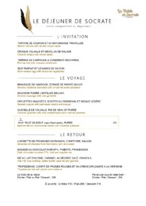 Menu déjeuner du 27 sept 2025